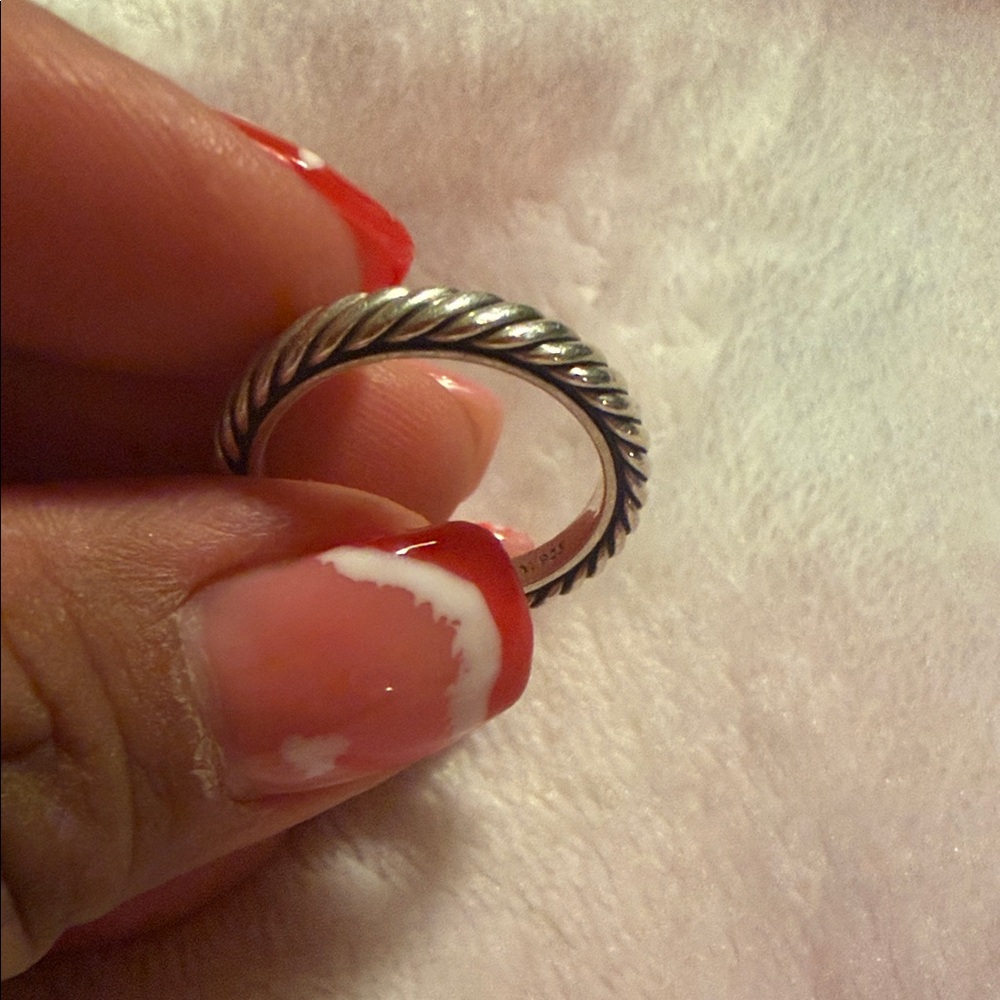 David Yurman Silver Rope Band